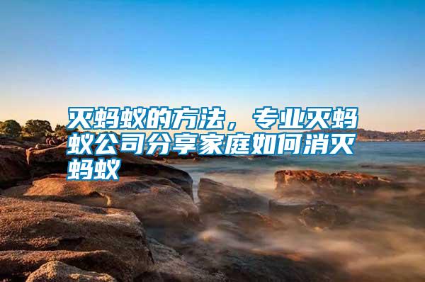 滅螞蟻的方法，專業(yè)滅螞蟻公司分享家庭如何消滅螞蟻