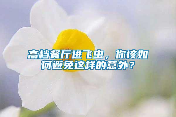 高檔餐廳進(jìn)飛蟲，你該如何避免這樣的意外？