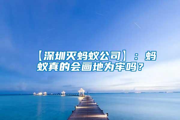 【深圳滅螞蟻公司】：螞蟻真的會畫地為牢嗎？