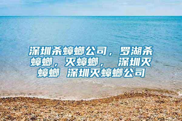 深圳殺蟑螂公司，羅湖殺蟑螂，滅蟑螂， 深圳滅蟑螂 深圳滅蟑螂公司