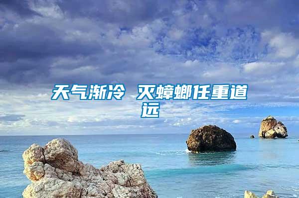 天氣漸冷 滅蟑螂任重道遠