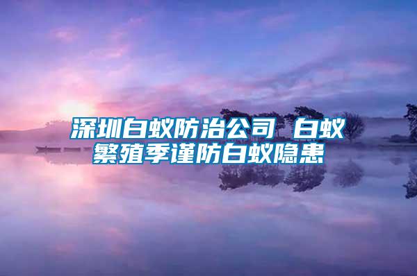 深圳白蟻防治公司 白蟻繁殖季謹(jǐn)防白蟻隱患