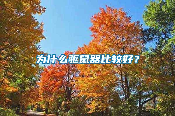 為什么驅(qū)鼠器比較好？