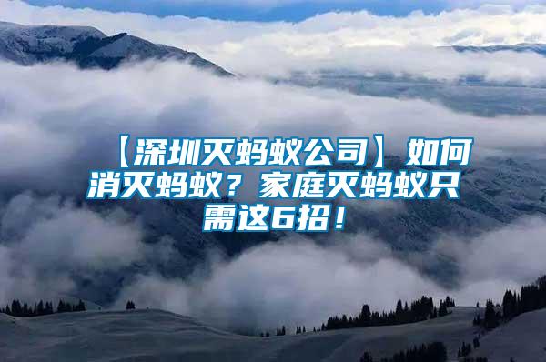 【深圳滅螞蟻公司】如何消滅螞蟻？家庭滅螞蟻只需這6招！