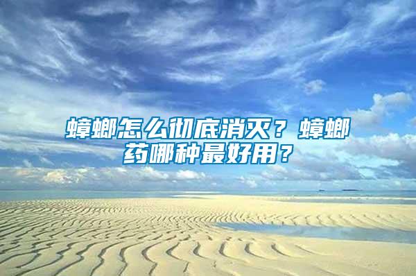 蟑螂怎么徹底消滅？蟑螂藥哪種最好用？