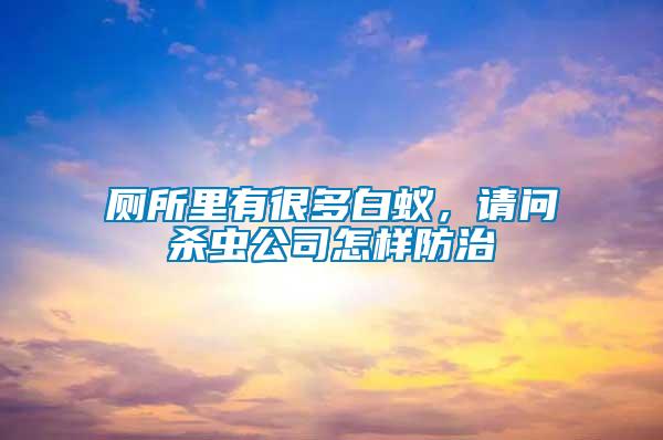 廁所里有很多白蟻，請問殺蟲公司怎樣防治