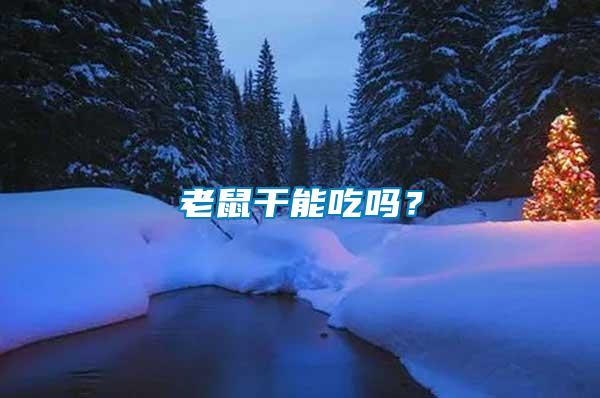 老鼠干能吃嗎？