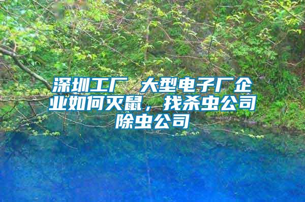 深圳工廠 大型電子廠企業(yè)如何滅鼠，找殺蟲(chóng)公司除蟲(chóng)公司