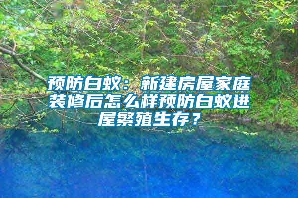 預防白蟻：新建房屋家庭裝修后怎么樣預防白蟻進屋繁殖生存？