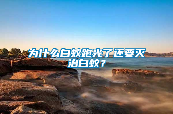 為什么白蟻跑光了還要滅治白蟻？