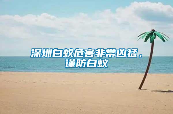 深圳白蟻危害非常兇猛，謹(jǐn)防白蟻