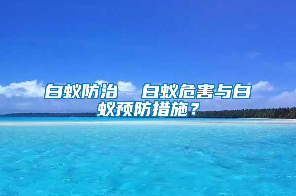 白蟻防治  白蟻危害與白蟻預防措施？